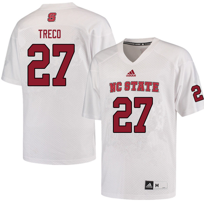 Men #27 Nicholas Treco NC State Wolfpack College Football Jerseys Sale-White